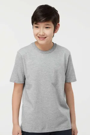 Tultex Youth Jersey Short Sleeve Crewneck T-Shirt - Heather Grey