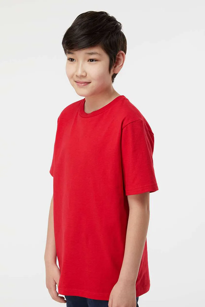 Tultex Youth Jersey Short Sleeve Crewneck T-Shirt - Red