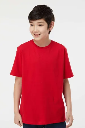 Tultex Youth Jersey Short Sleeve Crewneck T-Shirt - Red