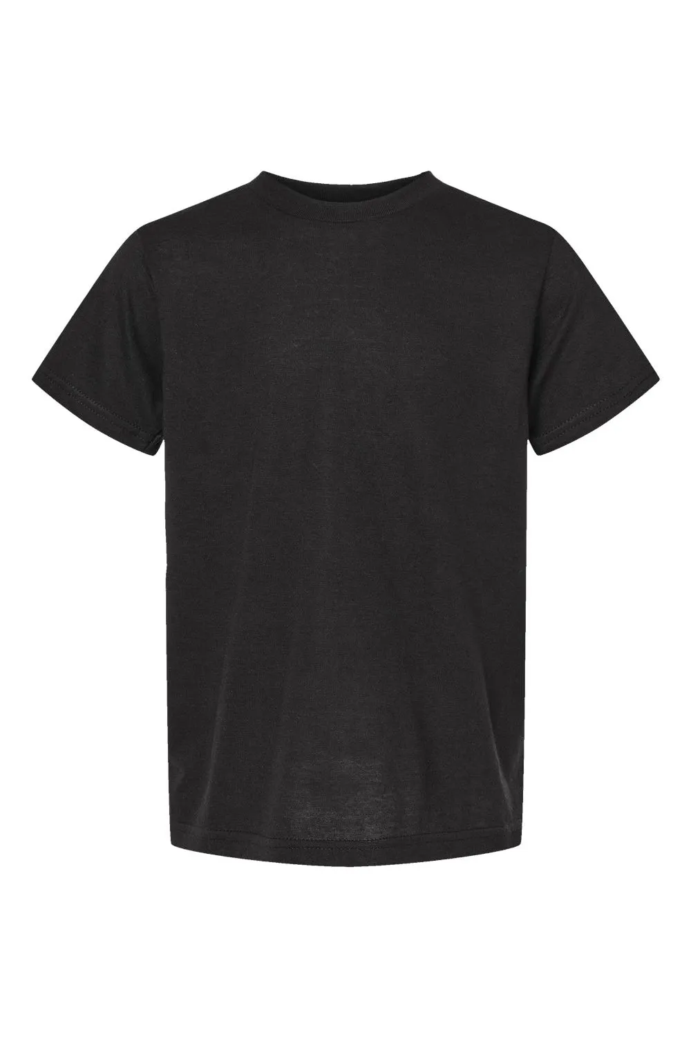 Tultex Youth Poly-Rich Short Sleeve Crewneck T-Shirt - Black