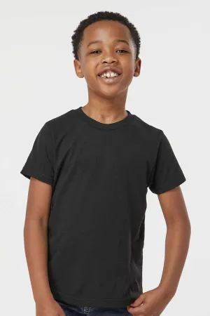 Tultex Youth Poly-Rich Short Sleeve Crewneck T-Shirt - Black
