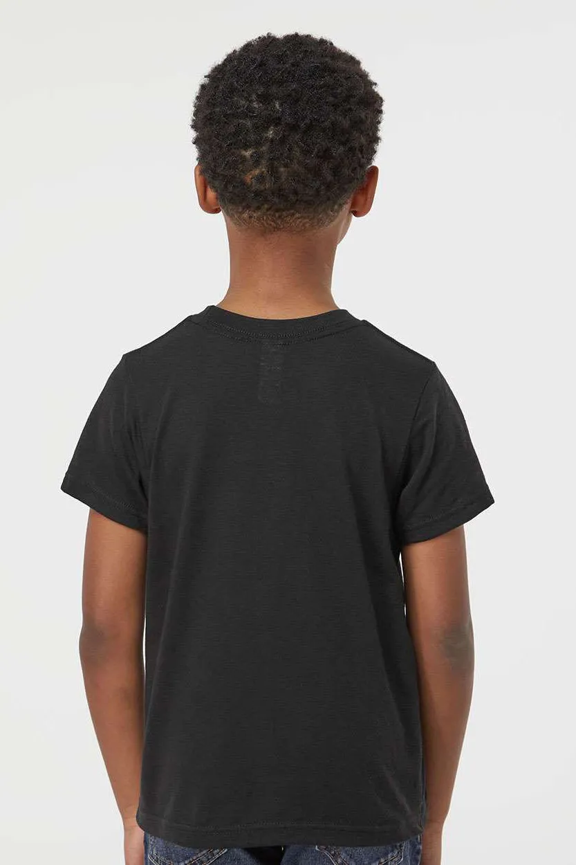 Tultex Youth Poly-Rich Short Sleeve Crewneck T-Shirt - Black