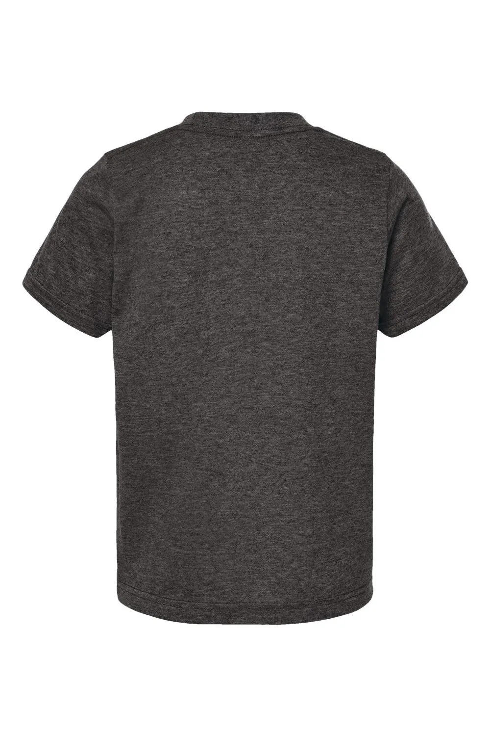 Tultex Youth Poly-Rich Short Sleeve Crewneck T-Shirt - Heather Graphite Grey