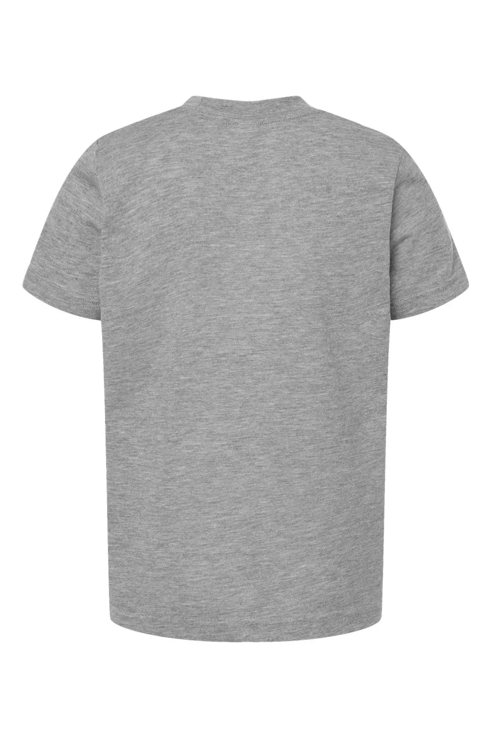 Tultex Youth Poly-Rich Short Sleeve Crewneck T-Shirt - Heather Grey