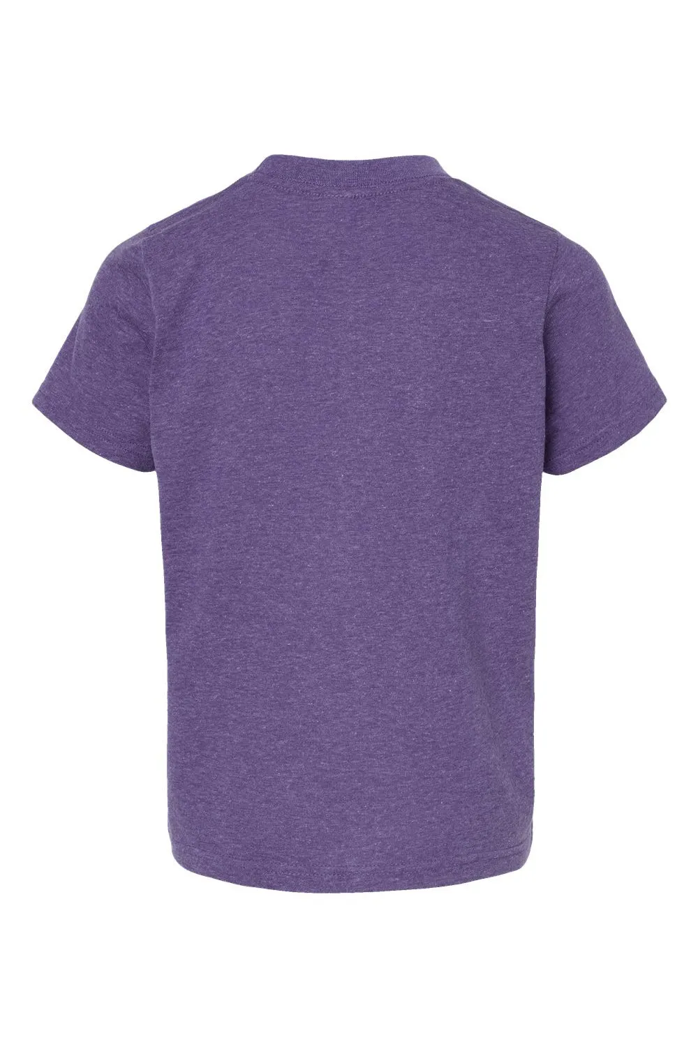 Tultex Youth Poly-Rich Short Sleeve Crewneck T-Shirt - Heather Purple