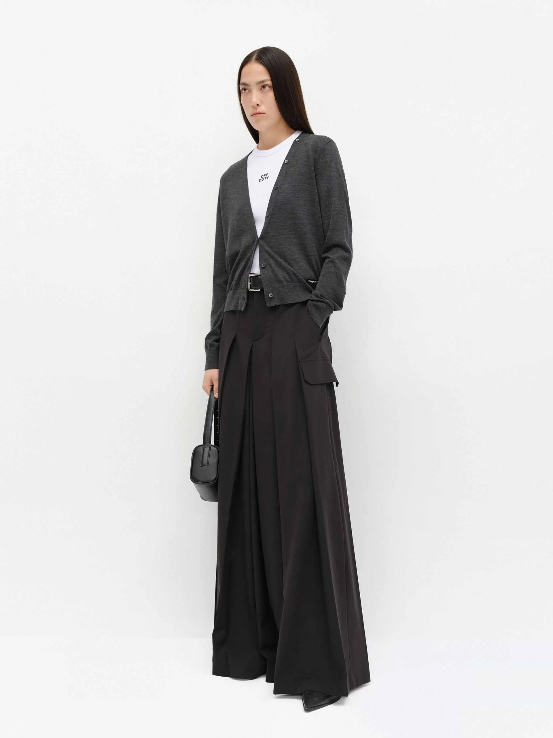 V-neck Soft Wool Cardigan