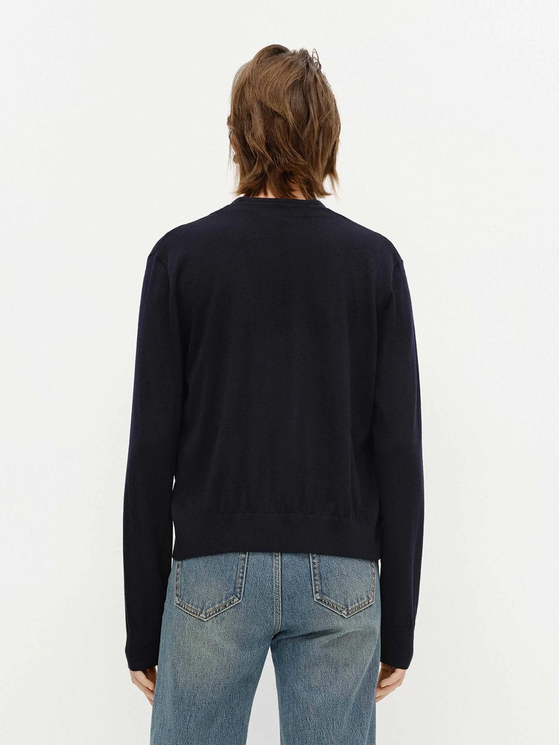 V-neck Soft Wool Cardigan
