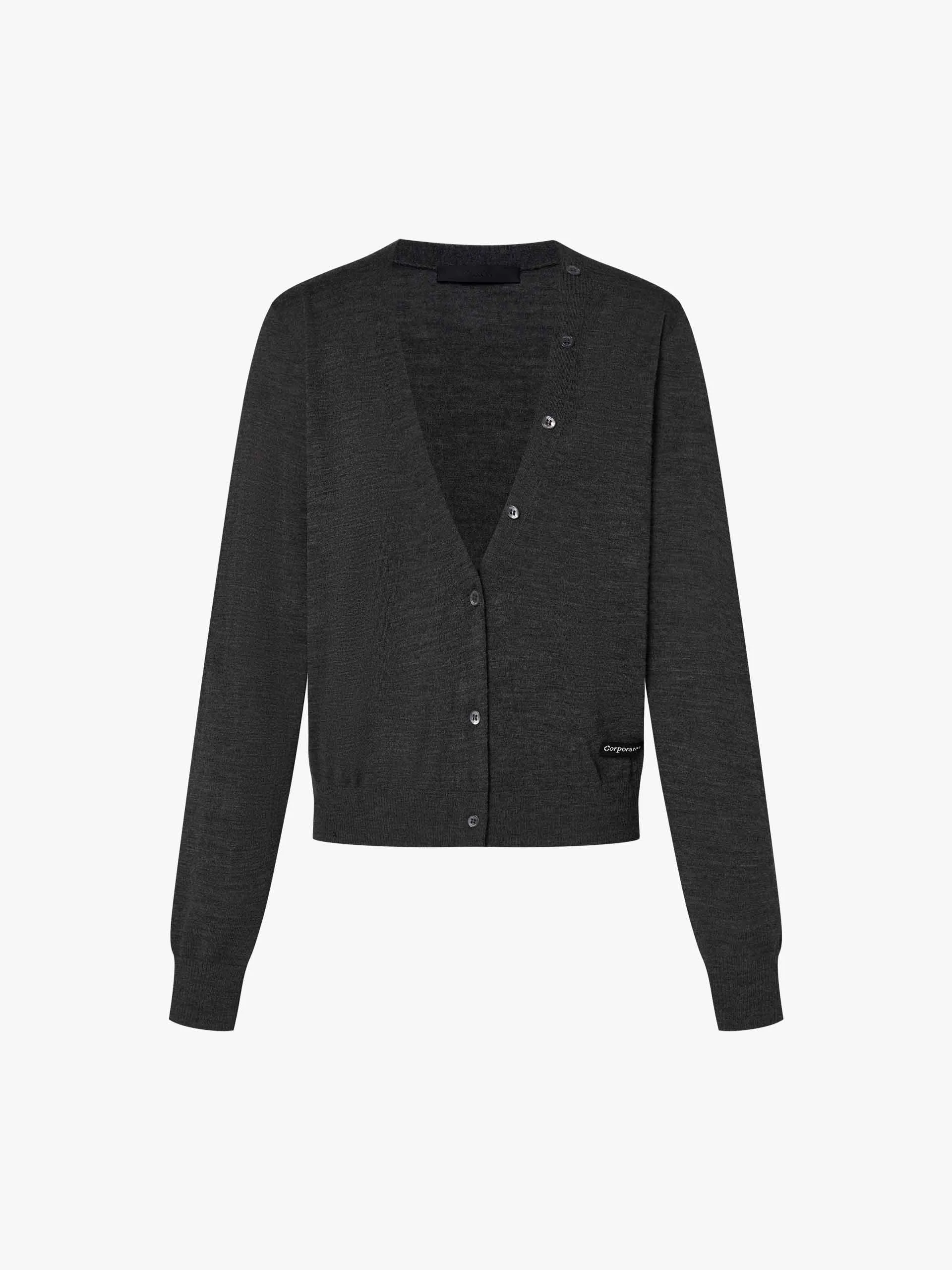 V-neck Soft Wool Cardigan