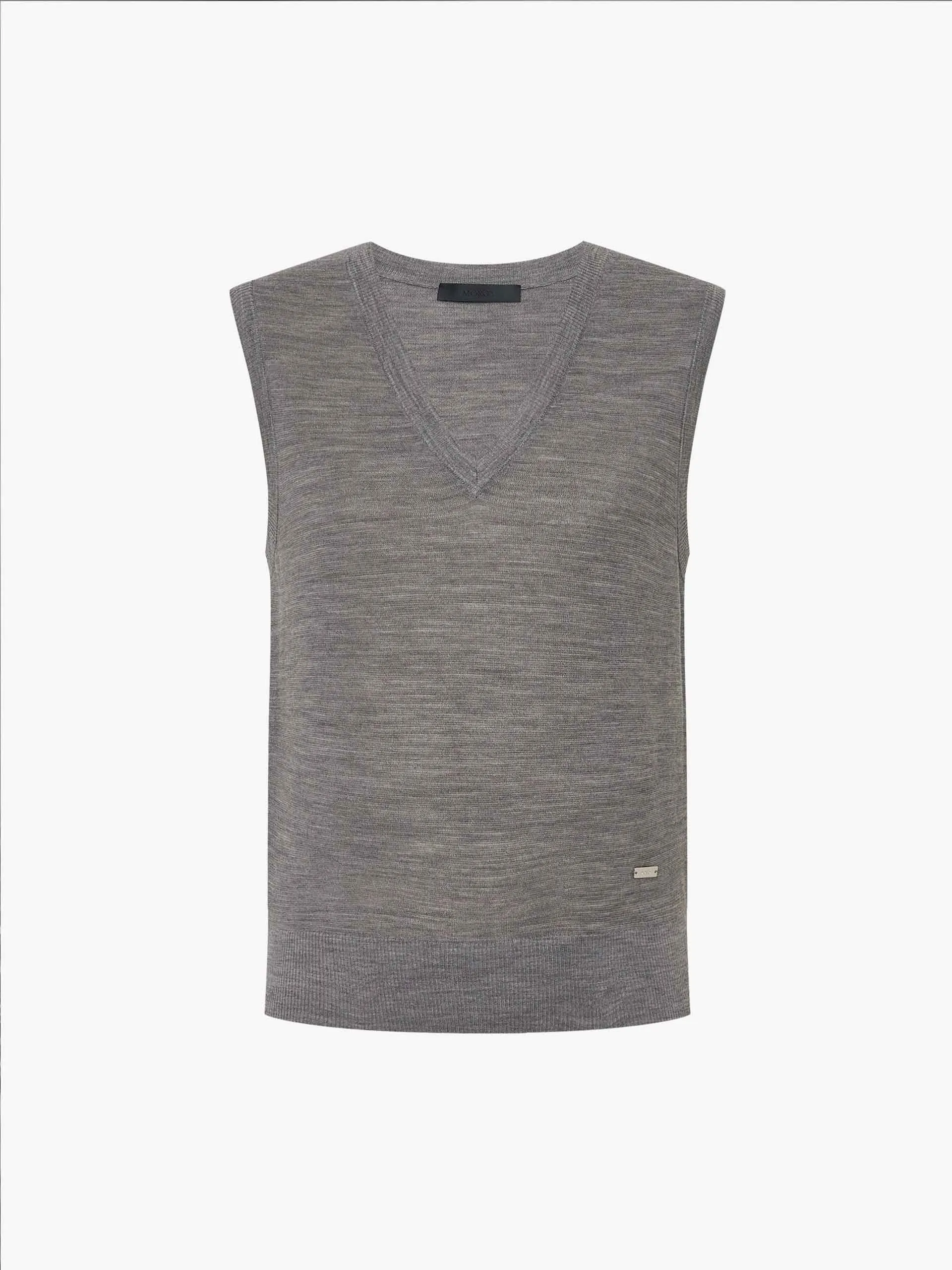 V-neck Wool Knit Vest