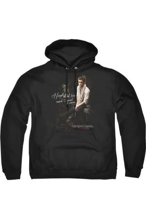 Vampire Diaries I Used To Care Adult Pull Over Hoodie / Hooded Sweatshirt