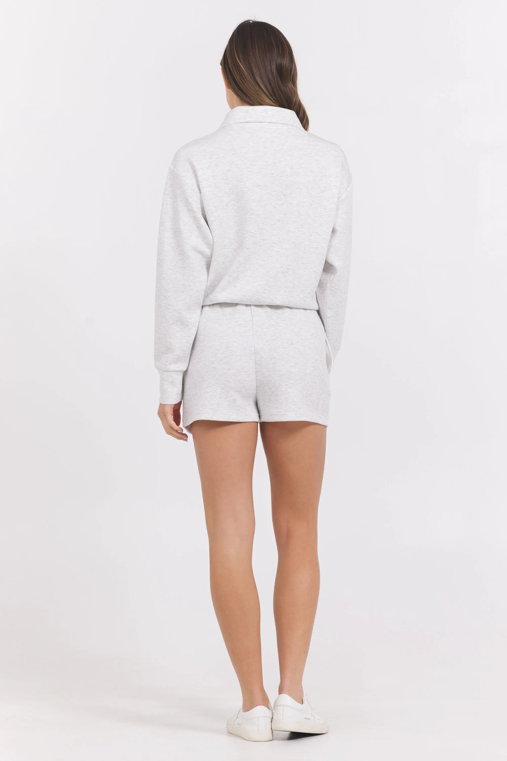 Varsity Grey Cloud Quarter Zip