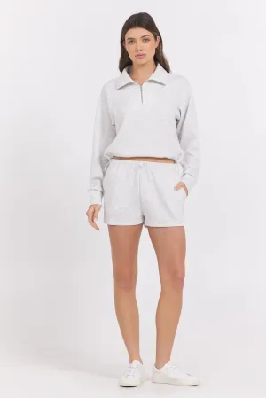 Varsity Grey Cloud Quarter Zip