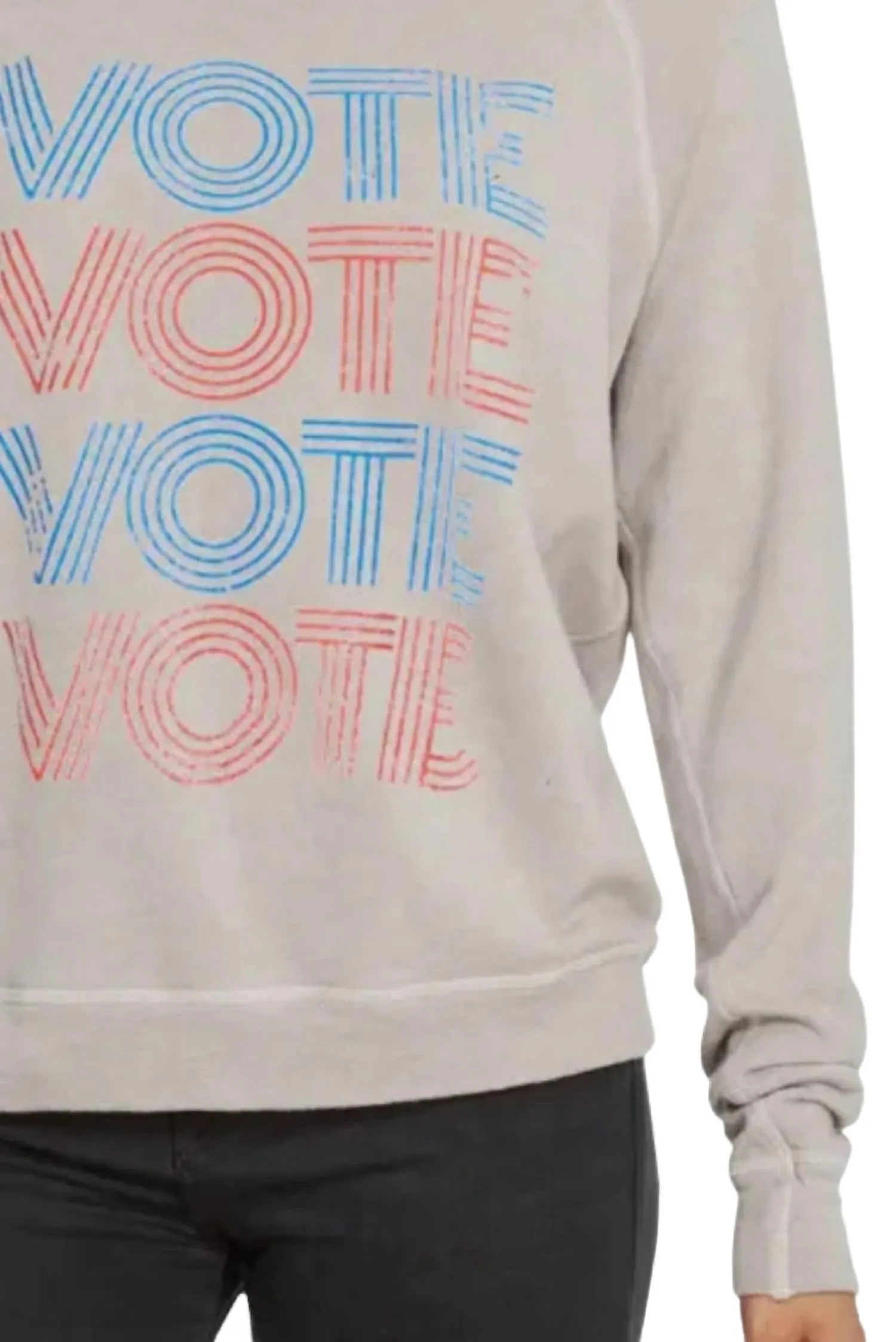 Vote Sweatshirt In Grey