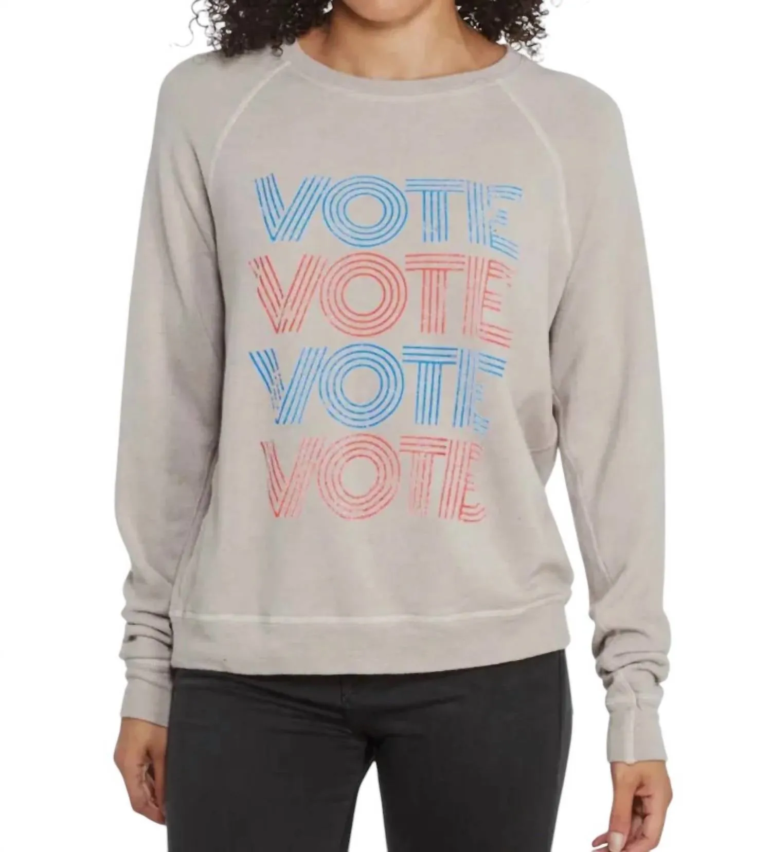 Vote Sweatshirt In Grey