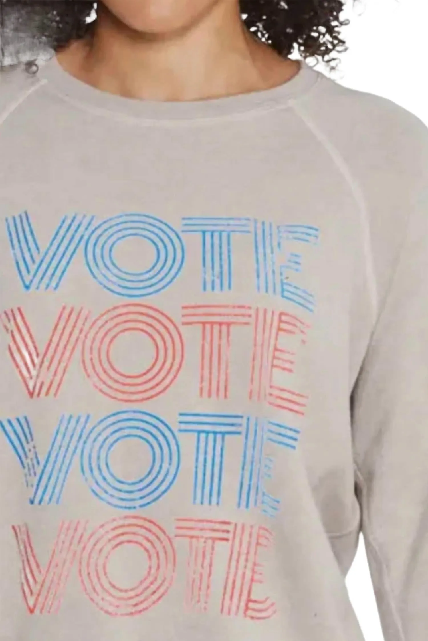 Vote Sweatshirt In Grey