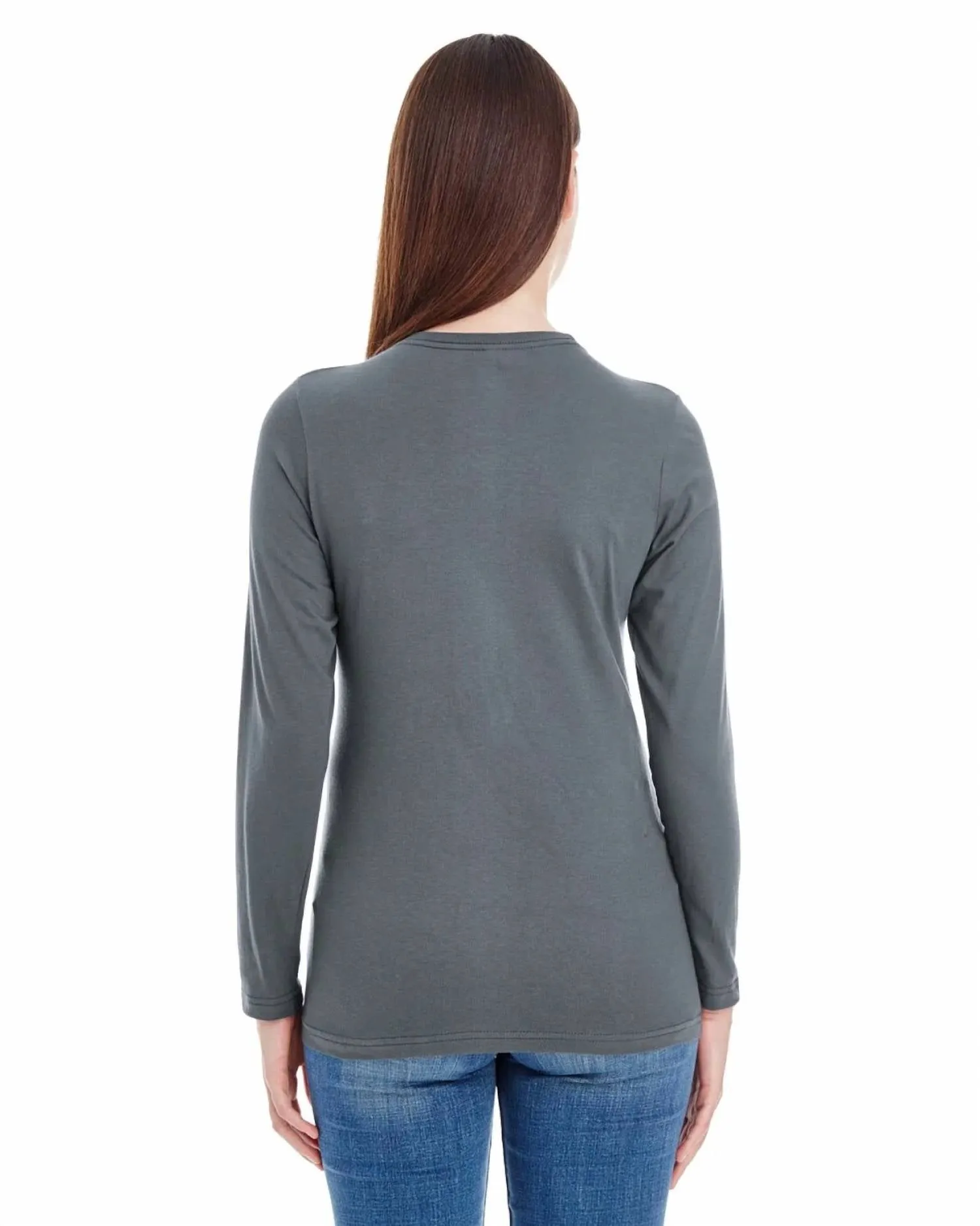 Women's Classic Long Sleeves Top In Asphalt