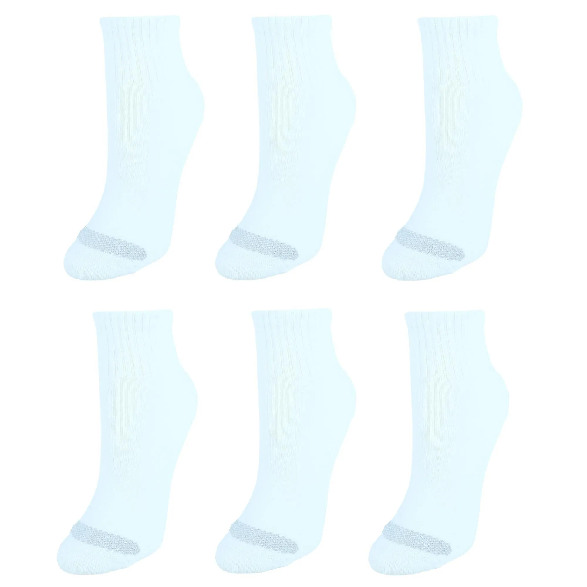 Women's Cool Comfort Extended Size Ankle Socks (6 Pack)