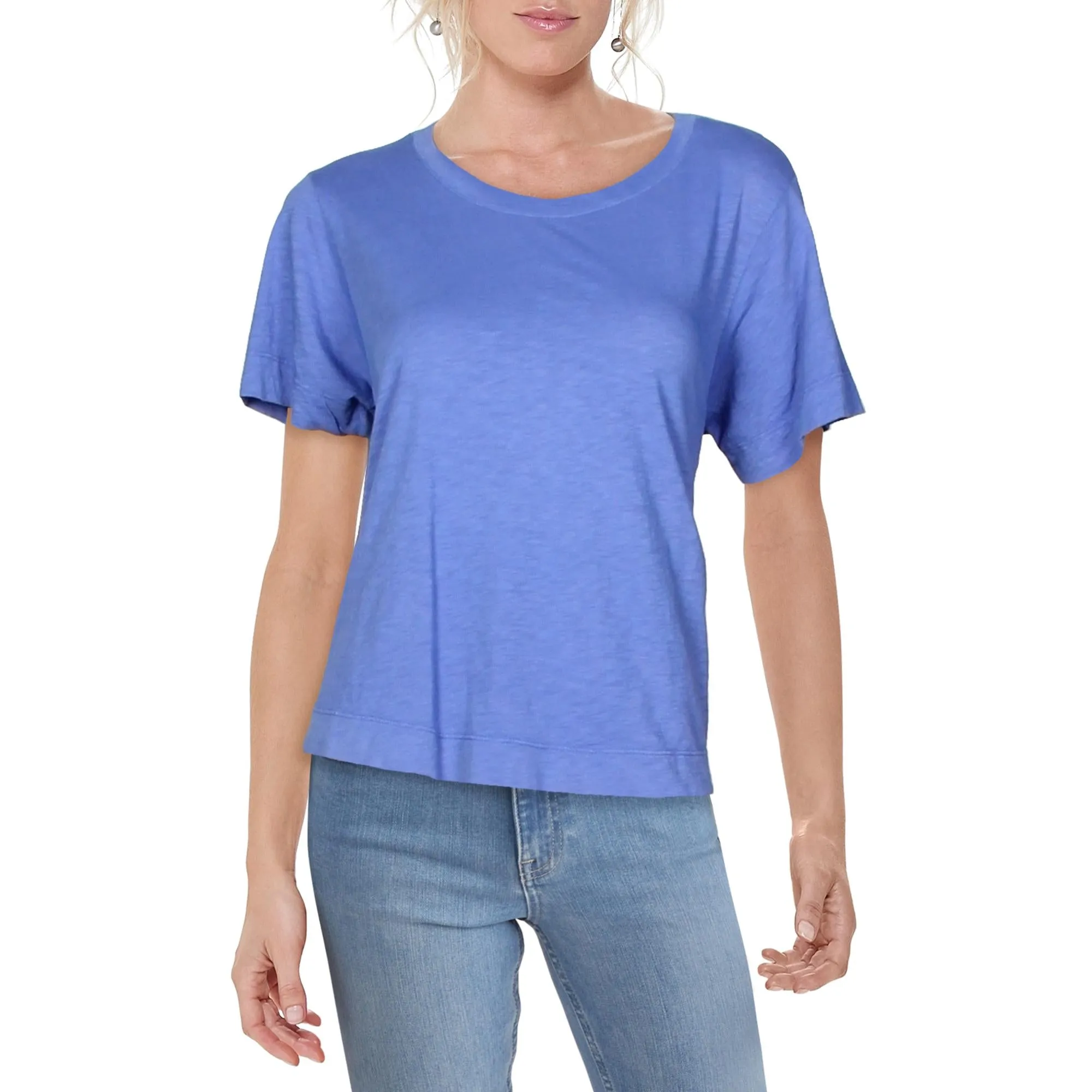 Womens Cotton Crew Neck T-Shirt
