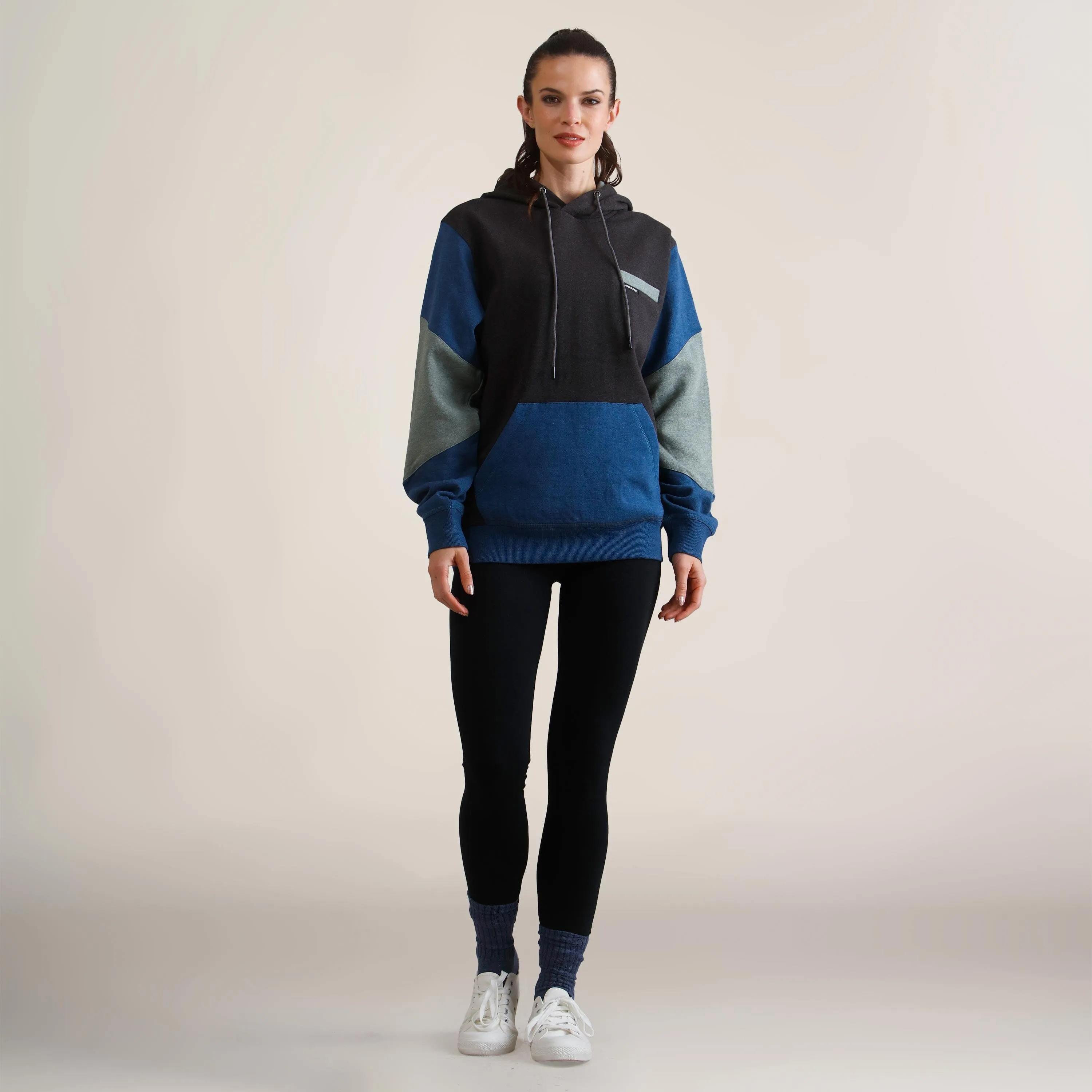Women's Drew Colorblock Oversized  Hooded Sweatshirt