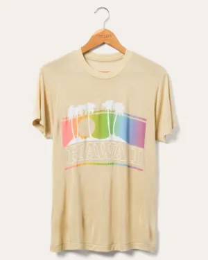 Women's Hawaii Palm Trees Vintage Tissue Tee