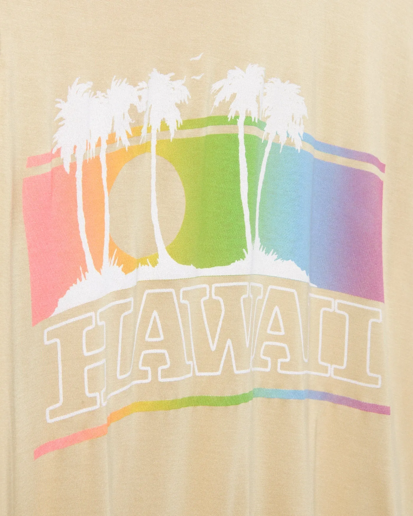 Women's Hawaii Palm Trees Vintage Tissue Tee