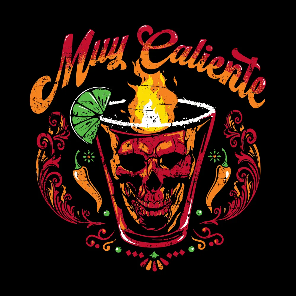 Women's Muy Caliente Slouchy T-Shirt - Black