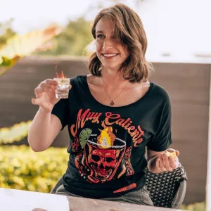 Women's Muy Caliente Slouchy T-Shirt - Black