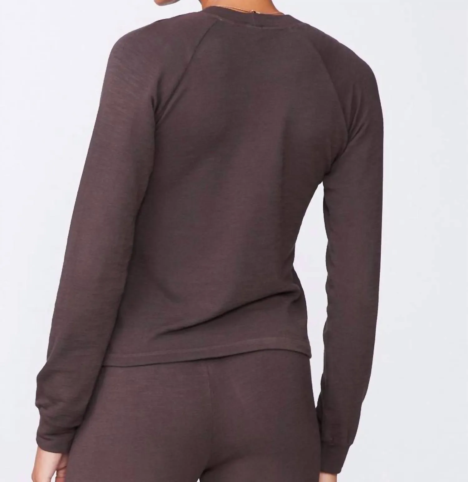 Women's Peekaboo Sweatshirt In Cocoa