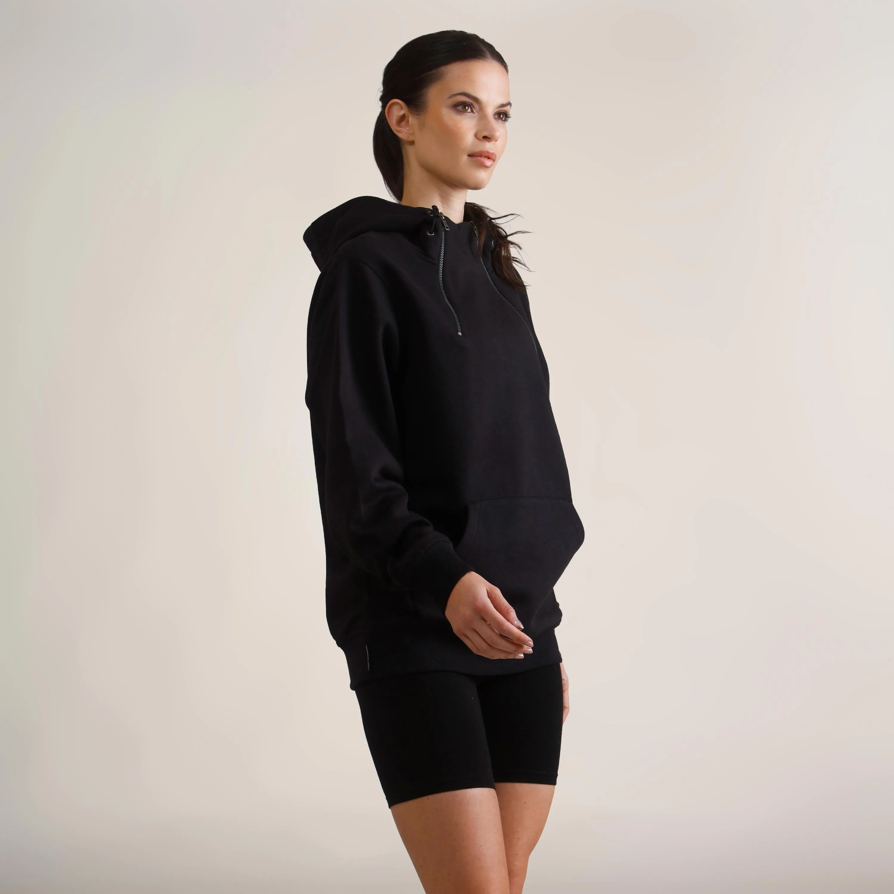 Women's Taylor Double Zipper Pullover Oversized Hoodie