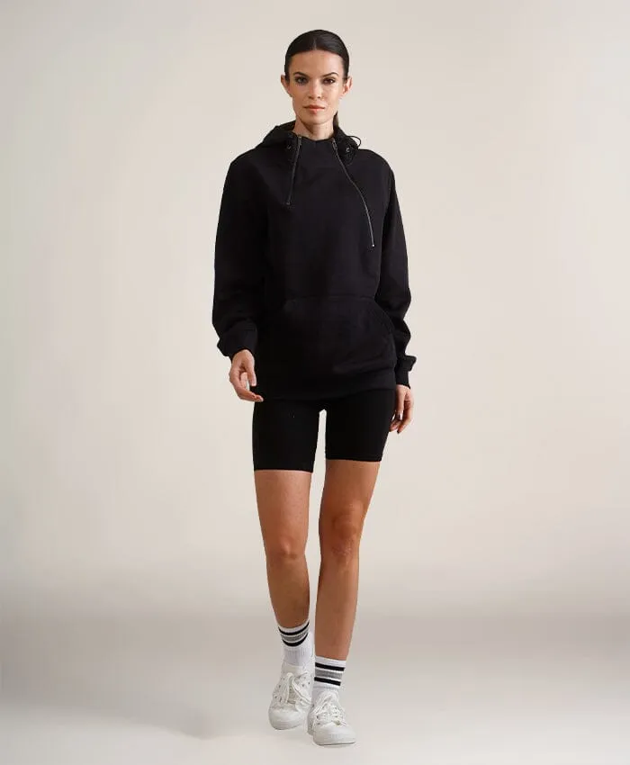 Women's Taylor Double Zipper Pullover Oversized Hoodie