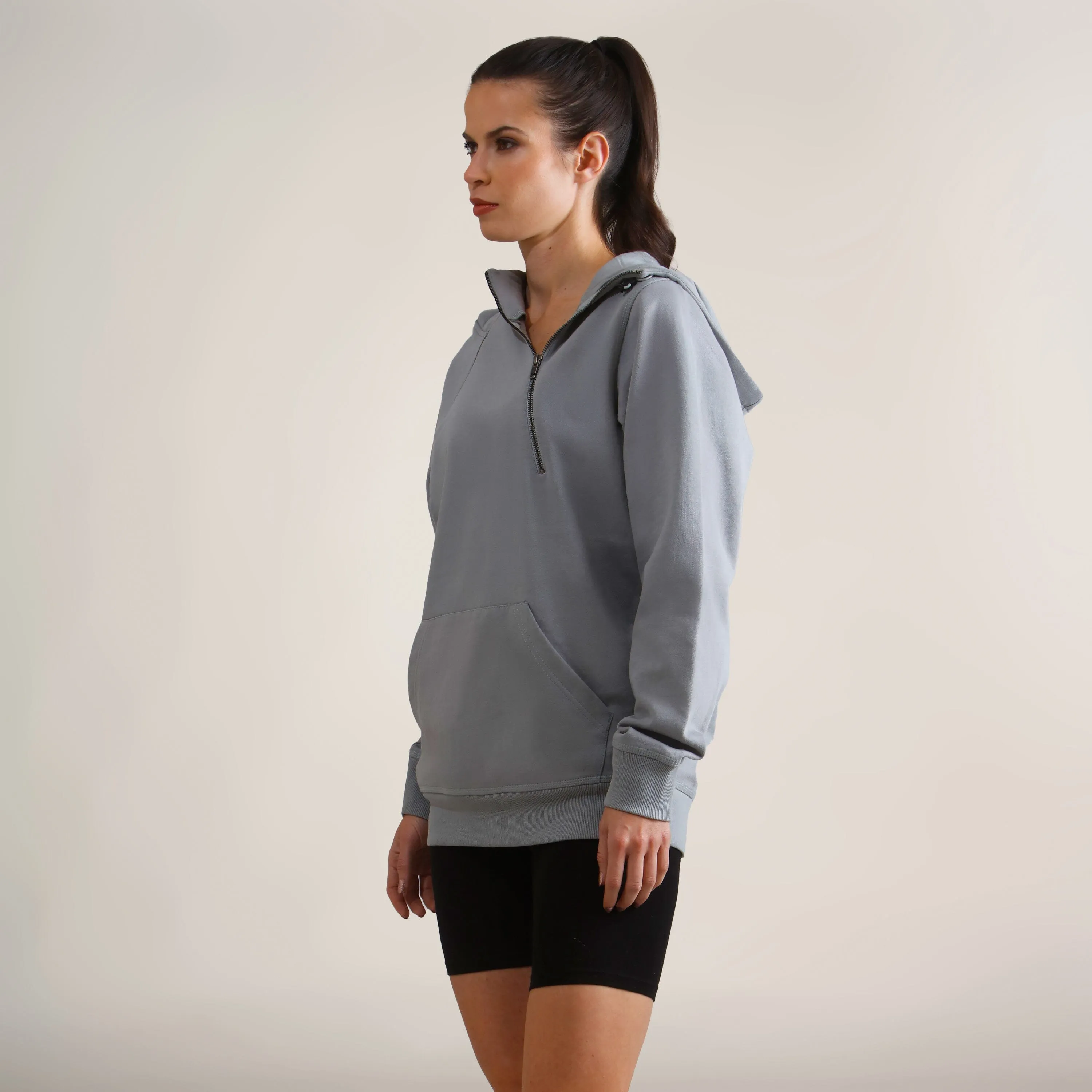 Women's Taylor Double Zipper Pullover Oversized Hoodie