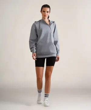 Women's Taylor Double Zipper Pullover Oversized Hoodie