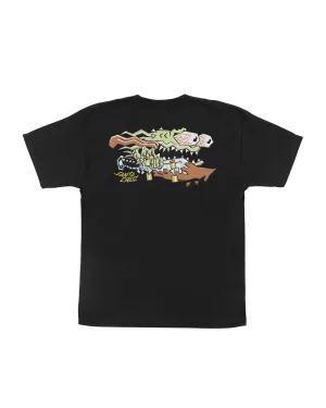 Youth Meek Scratched Slasher S/S T-Shirt - Black