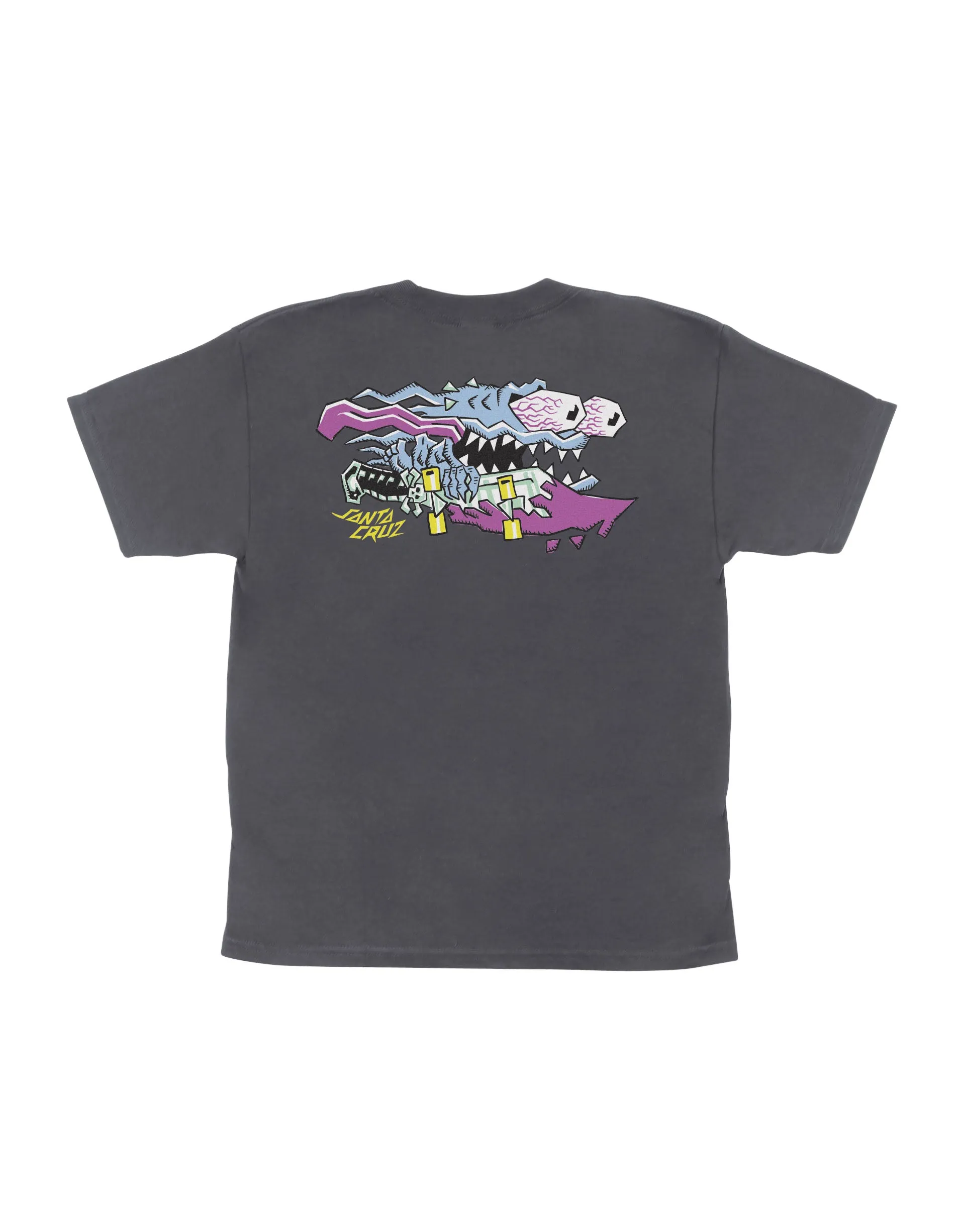 Youth Meek Scratched Slasher S/S T-Shirt - Charcoal