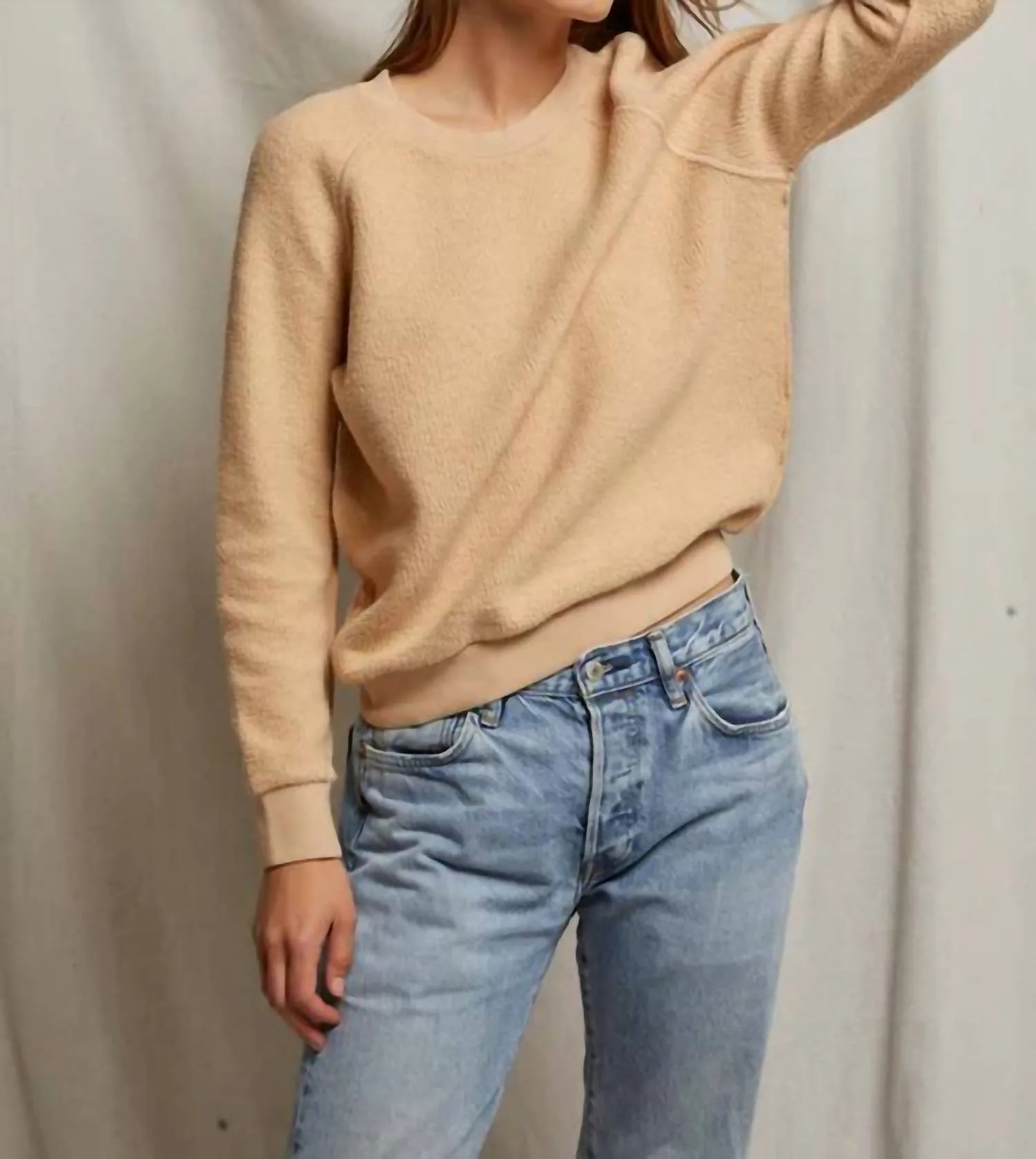 Ziggy Inside Out Sweatshirt In Dune